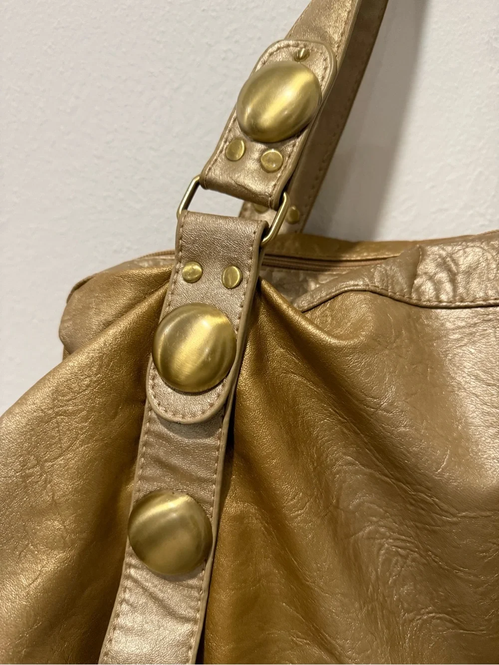 Big Buddha Metallic Gold Ombré Women's Tote Shoulder Bag